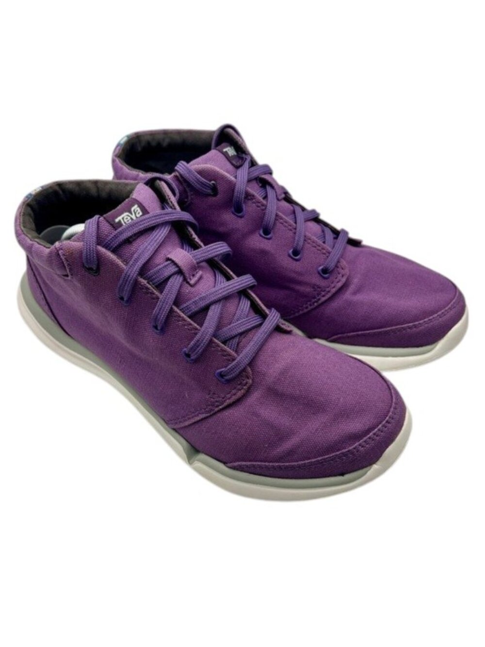 Teva Wander Chukka Womens 8 Purple Canvas Sneakers Boho Gorpcore Outdoor